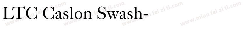 LTC Caslon Swash字体转换